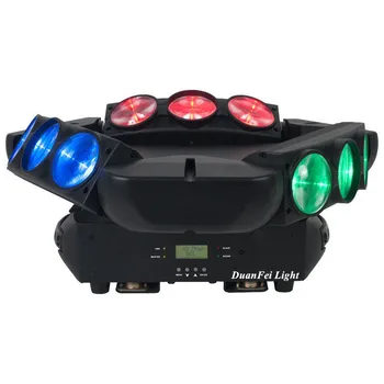 

4pieces beam led moving head rgbw dmx lyre beam 9x12w led spider moving light for dj disco nightclub party show
