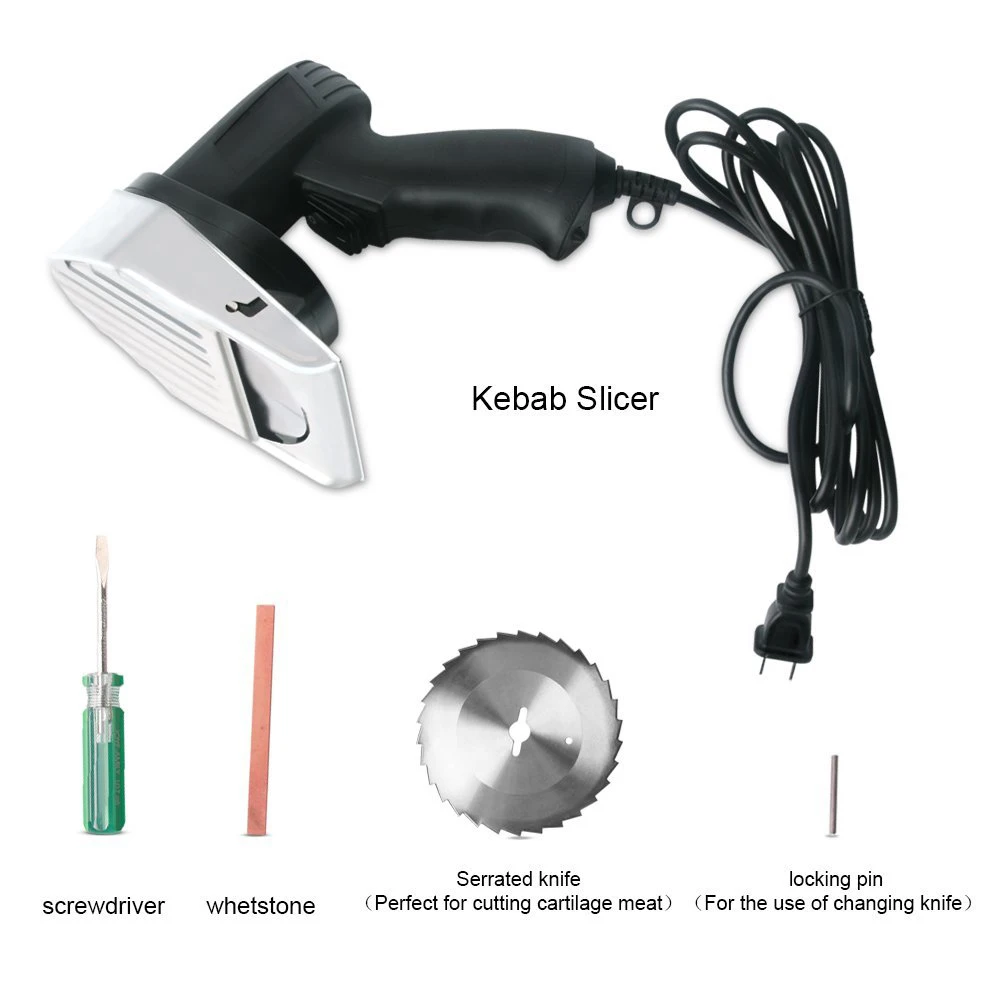 Электрический для шаурмы слайсер для кебаба нож для кебаба Gyros нож/гироскоп резак с 2 лезвиями Shawarma Maker Doner машина CE сертификация