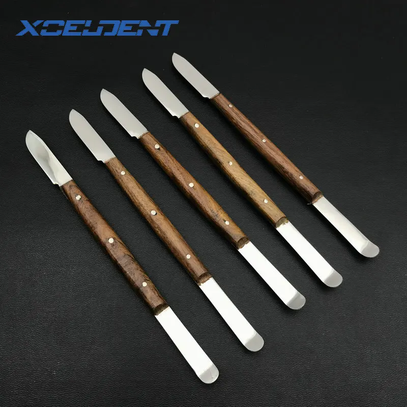 

5pcs Dental Lab Impression Material Plaster Spatula Wax Knife Blade Cutter Dentist Instrument