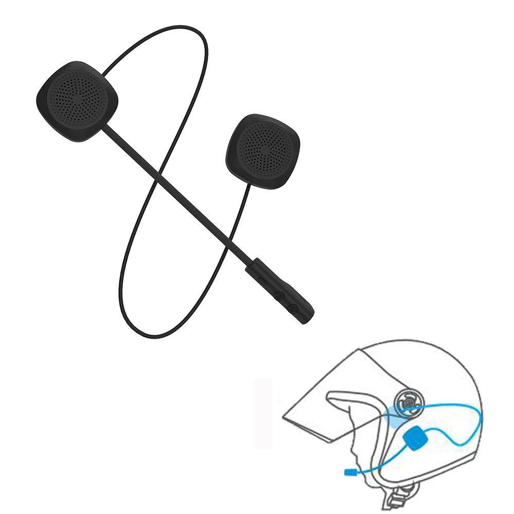 

Bluetooth wireless Helmet Headset for Motorcycle English Version easy install handsfree Speakers Music Headphones for Phone