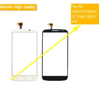 

10pcs 7050 touch screen For Alcatel One Touch Pop S9 7050 OT7050Y OT7050 7050Y TouchScreen Sensor Digitizer Glass Front Panel