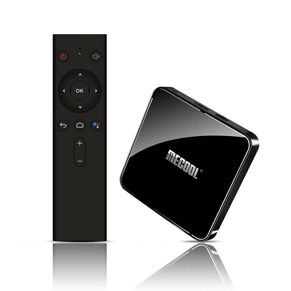 ТВ приставка MECOOL KM3 Smart Android 9 0 Amlogic S905X2 4 ГБ/64 Гб Dual Wifi Bluetooth голосовое дистанционное