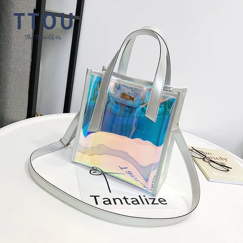 TTOU الأزياء الليزر الهولوغرام شفافة كيس دي بلاج المرأة Crossbody حقيبة كتف الإناث الثلاثية الأبعاد حمل حقيبة Sac فام TTOU الأزياء الليزر الهولوغرام شفافة كيس دي بلاج المرأة Crossbody حقيبة كتف الإناث الثلاثية الأبعاد حمل حقيبة Sac فام