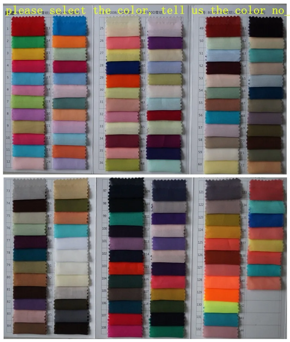 chiffon color