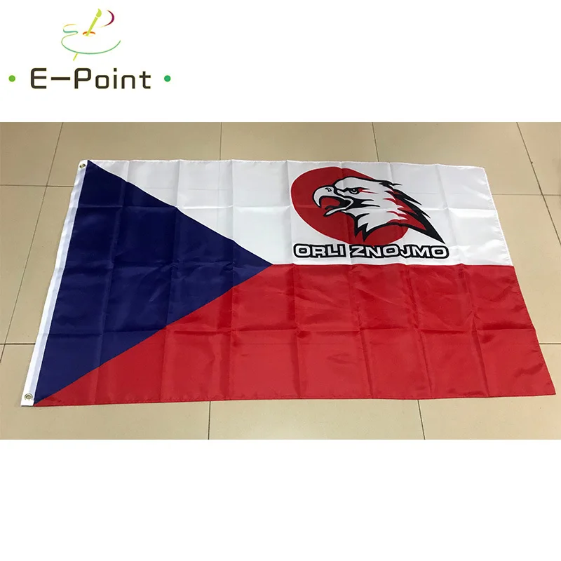 

Czech Republic Ice Hockey Team Orli Znojmo 3ft*5ft (90*150cm) Size Christmas Decorations for Home Flag Banner Gifts