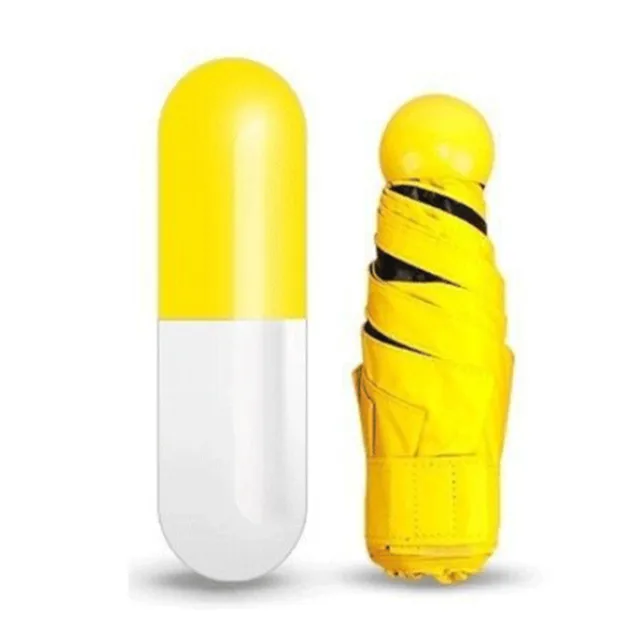 Új Kreatív Hordozható Mini Szilárd Kapszula Kicsi Esernyő Tabletta Csomag Zseb Esernyők Anti-Uv Ultra Könnyű Hajtogatás - Image 5