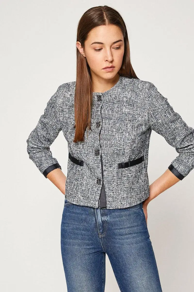 

Koton Women Navy Blue Coat 8YAK52564UW