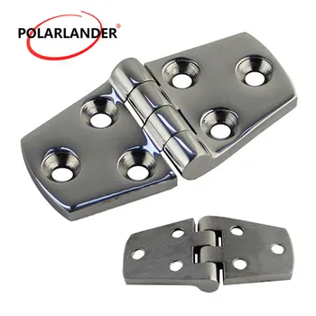 

1 Piece 316 stainless steel 6 Holes Deck Door Hatch Locker marine grade Strap Butt Hinge 76*38MM Hardware for Boat Marine