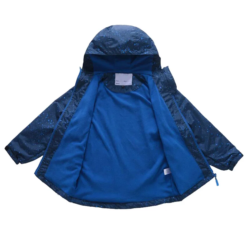 Double-deck Waterproof Windproof Boys Girls Jackets New 2019 Spring Autumn Children Outerwear Jackets Sport Fashion Kids Coats