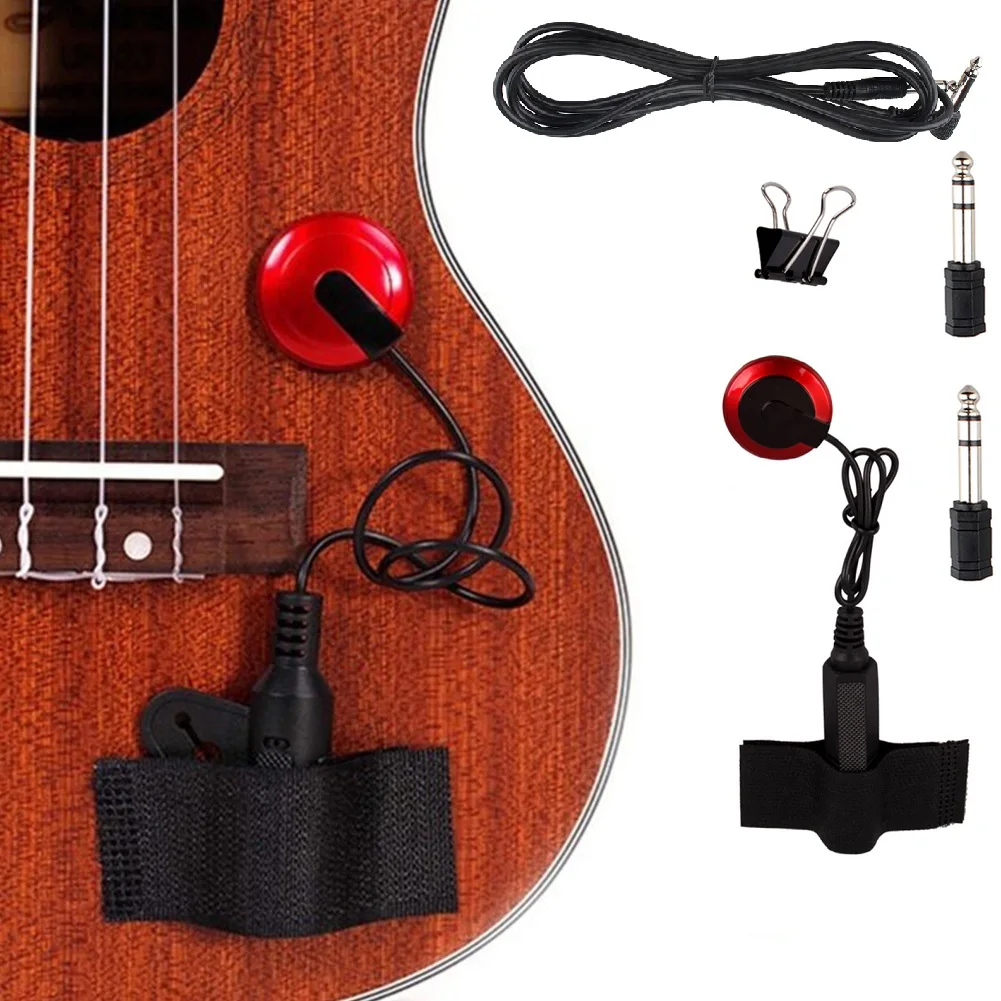 5 PCS Connection Cable Adapters Sound Pick up Clip Set Kit Electric Guitar Musical Instruments