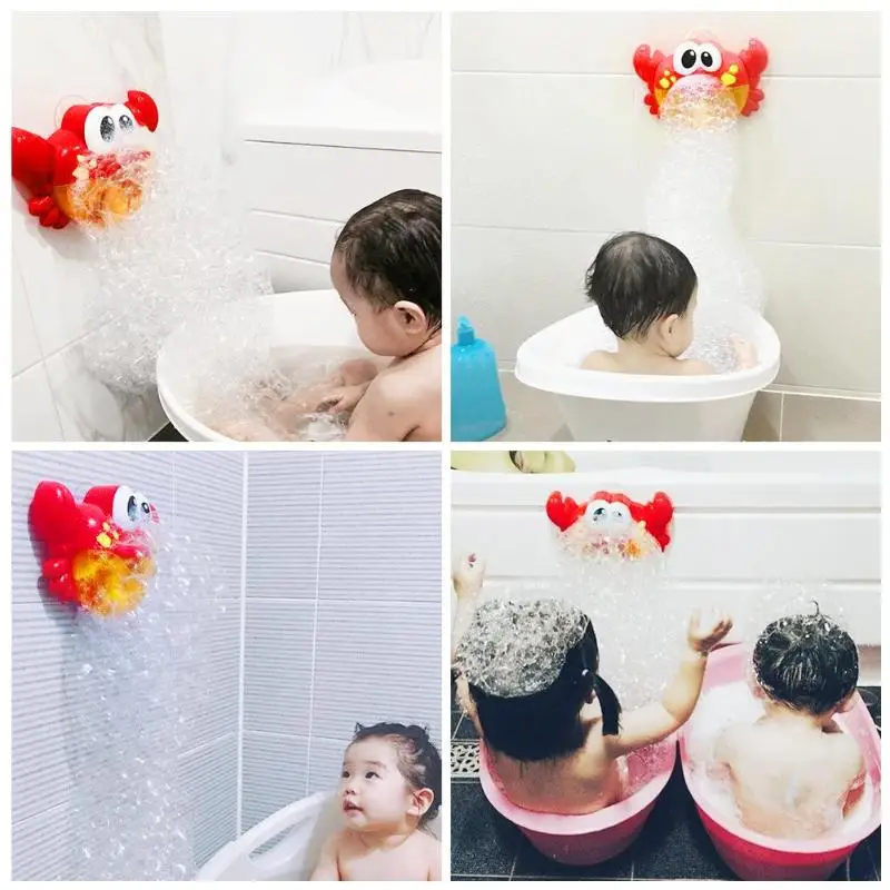 Краб пузырчатая машина ванная комната большой краб автоматическое устройство для мыльных пузырей игрушка для ванны детская кукла-младенец подарок водные игрушки для ванной