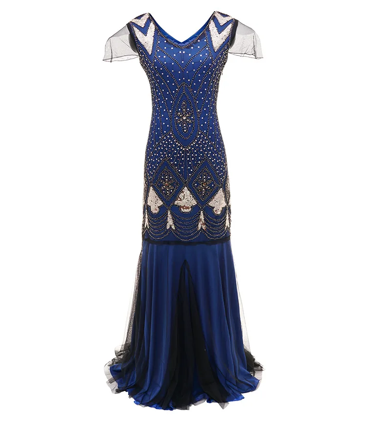 

1 Lady slim wrap buttock patchwork pleated fairy dress LSY179