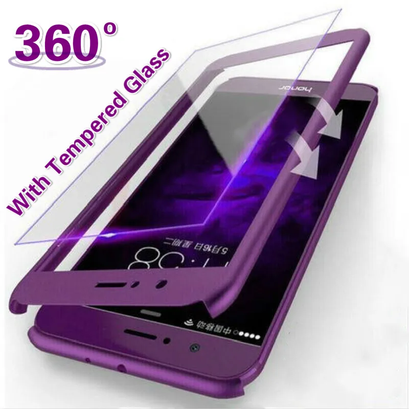 

360 Full Protective Case For Huawei P Smart Y7 Y6 Pro Y9 2019 P30 P20 Mate20 Lite Nova 3i 3E P10 P9 Front Back Cover With Glass