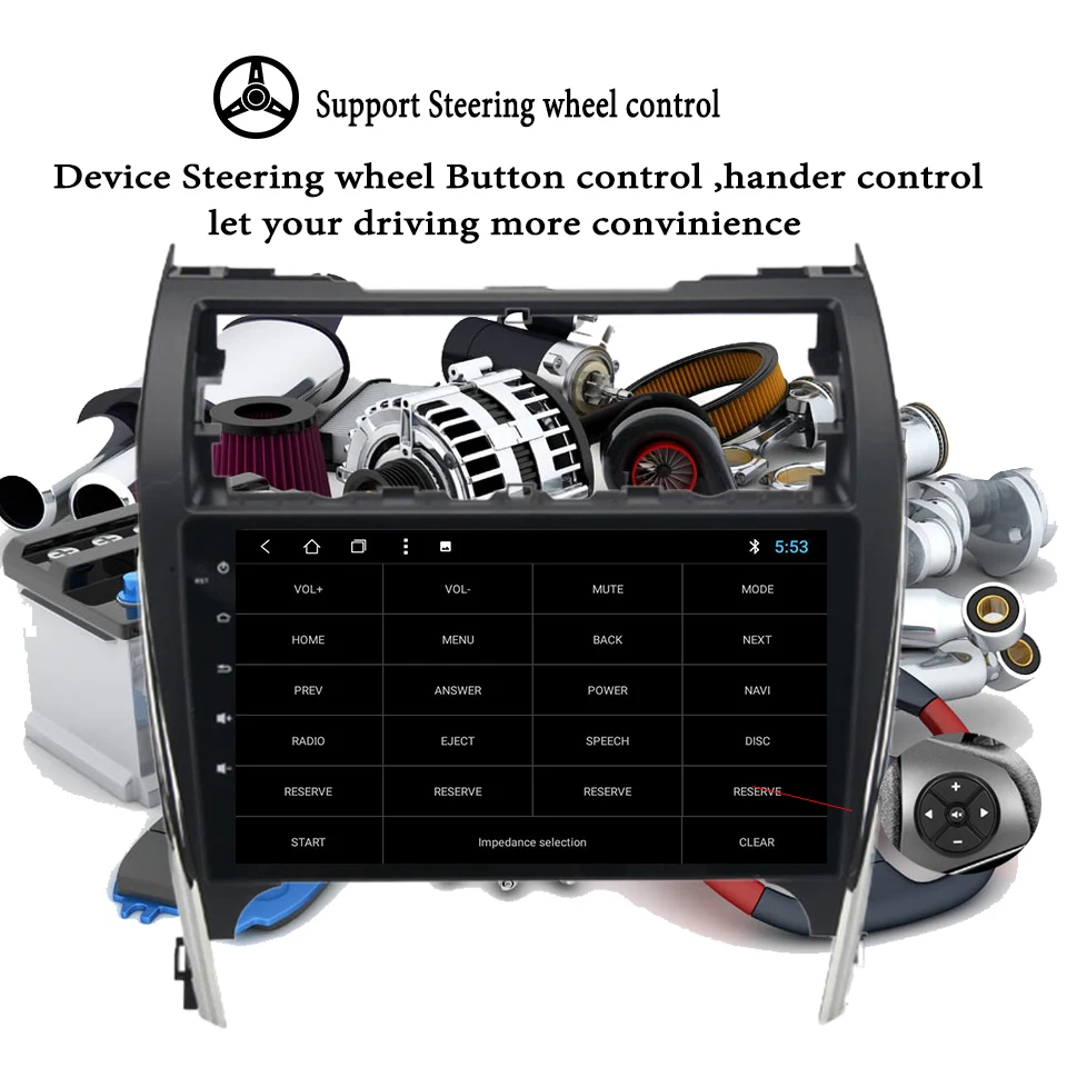 Excellent Android 9.1 4G Send From Germany Have Stock DVD Stereo Multimedia For Toyota Camry 2012-2014 USA&Mid-East Radio GPS Navigation 2