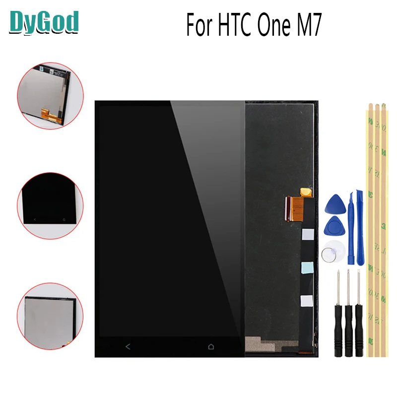 

4.7 inch LCD Display For HTC One M7 801E Touch Screen Phone Lcds Digitizer Assembly Replacement Parts with Tools For HTC M7