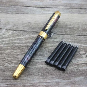

JINHAO fountain pen luxury metal pens business gift boyfriend teacher father present with 5pcs ink sac 005