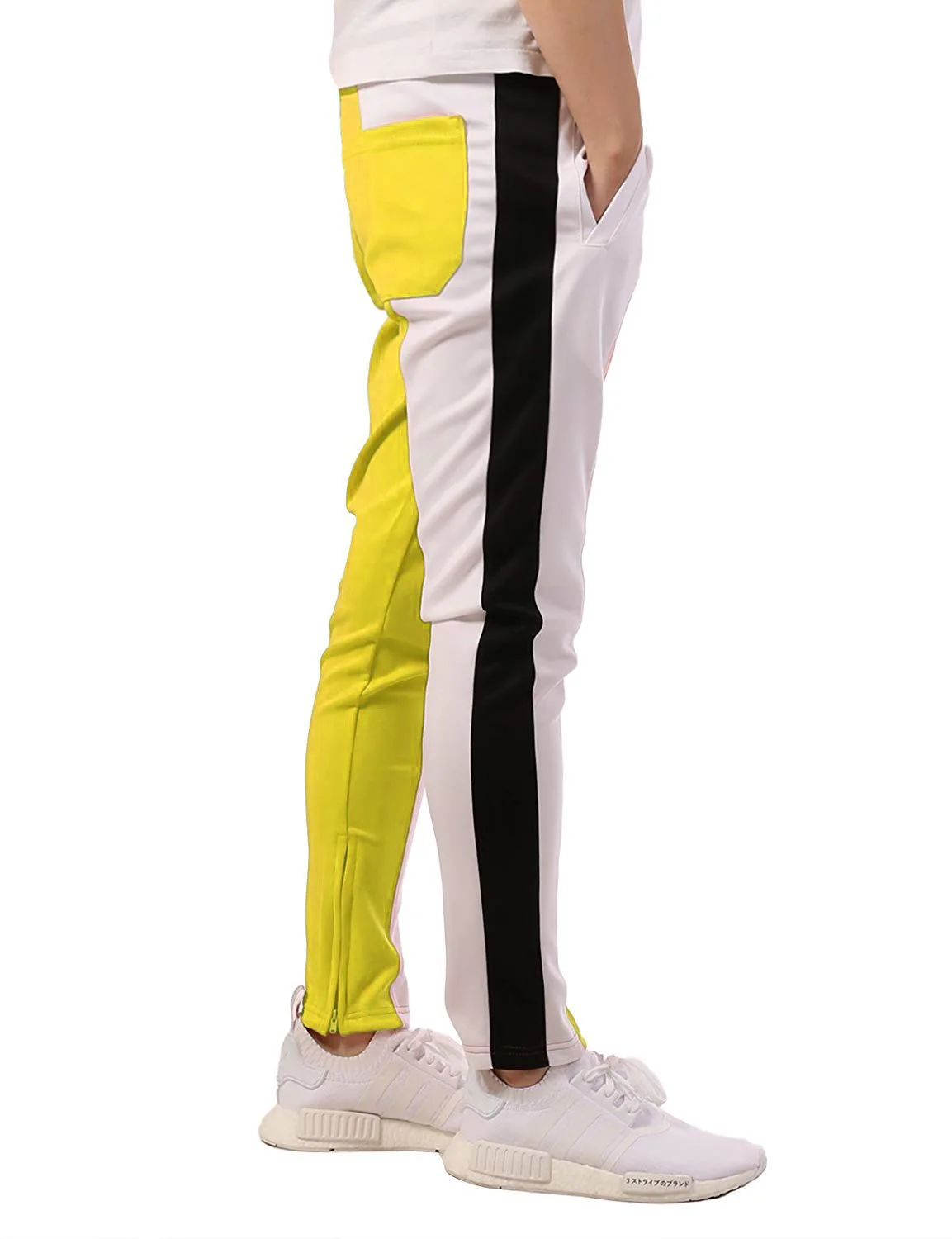Men Causal Pants Gym Jogging Sweatpants Striped Spliced Elastic Waist Sportswear Fashion Matching Color Sport Running Trousers Men Causal Pants Gym Jogging Sweatpants Striped Spliced Elastic Waist Sportswear Fashion Matching Color Sport Running Trousers