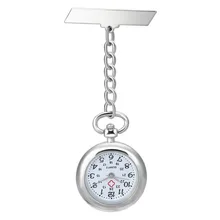 Медсестры доктор кулон карманный зажим кварцевые часы серебряный цвет медицинские медсестры часы брелок Висячие Клип застежка Скрепка часы