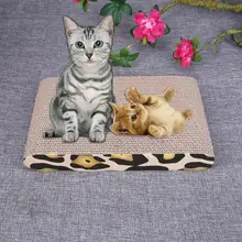 

Double Side Leopard Print Pet Cat Scratch Board Kitten Sleeping Playing Mat
