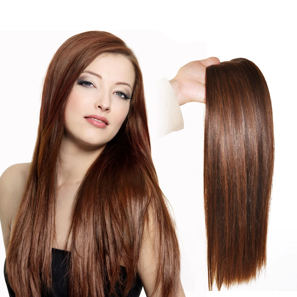 

Indian Human Hair Weft Silky Straight Wave Colored Bundles Non-remy Hair Extension