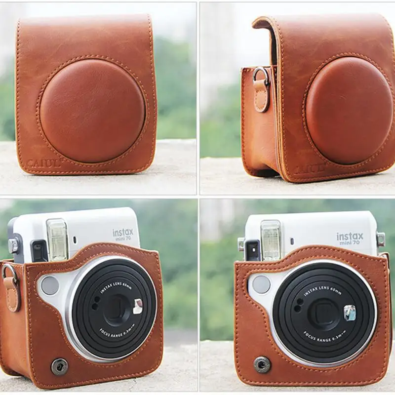 

PU Leather Camera Bag Case For Fujifilm Instax Mini70 Retro Case Protector Carrying Shoulder Pouch For Fuji Mini 70