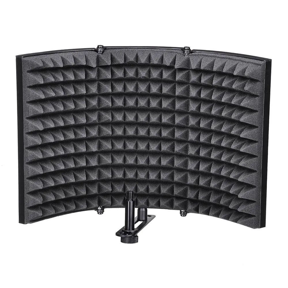 

Folding Studio Microphone Isolation Shield Recording Sound Absorber Foam Panel Soundproof Wall Stickers Sponge Studio Foam