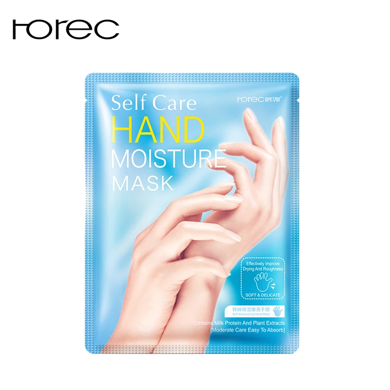 

ROREC Milk Moisturizing Hand Mask Hyaluronic Aicd Hand Patch Remove Dead Skin Hand Skin Anti-Drying Exfoliating Hand Skin Care