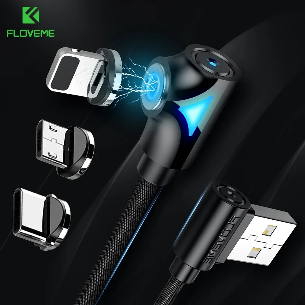Магнитный USB кабель FLOVEME 1 м 2A для iPhone XS usb зарядное устройство Micro Type C Samsung Galaxy S9 Plus