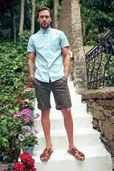 Trendyol мужские шорты цвета хаки-Лапка up Smart-casual