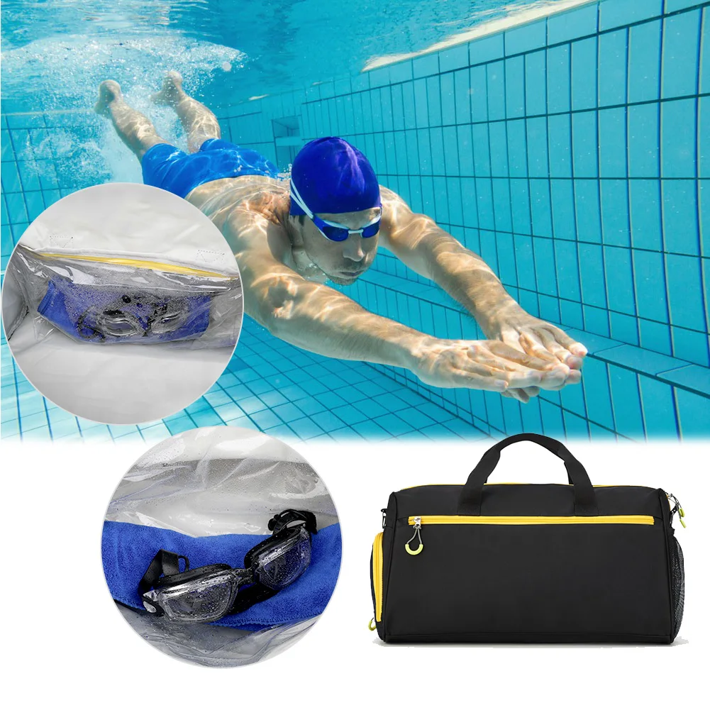 Спортивная сумка для спортзала, дышащая спортивная сумка вещевой мешок с отдельный сухой мокрой обуви отсек для плавание путешествия йога фитнес