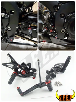 

CNC Adjustable Rearset Foot Pegs Rest Pedal For Suzuki GSXR600 GSXR750 2006-2007-2008-2009-2010