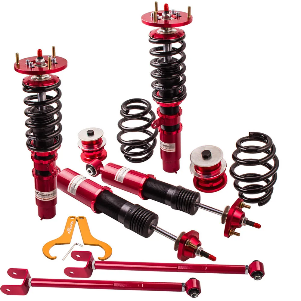 US $276.00 Coilover Shock Absorber Suspension For Bmw E46 9806 323i 325xi 328ci 330i Adjustable Damper Coilovers Struts With Control Arm