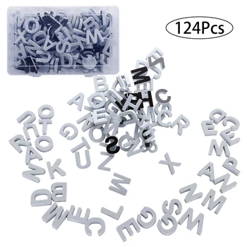 

124 Pcs Fridge Magnetic Letters Gift Set Alphabet Magnets with Carry Box Educational Early Childhood Toys EVA Foam Children