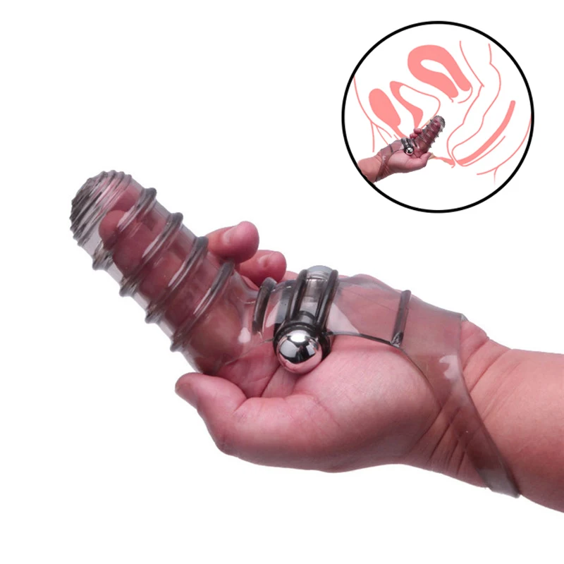 Silicone Foreplay Finger Vibrator G spot Stimulator Sex Toys For Women Clitoris Stimulate Vibrating Finger Sleeve