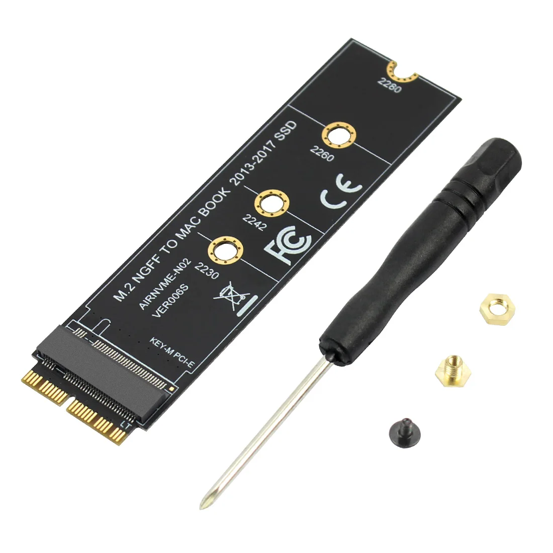 M Key M 2 NGFF PCIe SSD Adapter Card For Apple MACBOOK Air 2013 2017 
