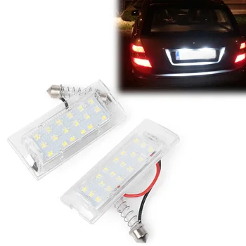 

For BMW X5 E53 1999-2006 & X3 E83 2003-2009 1 Pair White Error Free LED Rear License Plate Lights Licence Number Tail Lamp