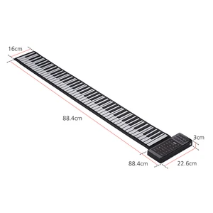 Image 2 - נייד חשמלי 88 מפתחות יד להפשיל פסנתר תכליתי דיגיטלי פסנתר מקלדת מובנה רמקול נטענת ליתיום סוללה