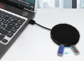 

Speed USB HUB 4 Port Hub Splitter Adapter For MacBook Laptop PC