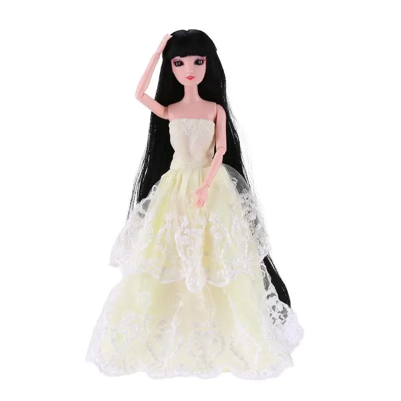 Пластиковый длинный парик кукла голова аксессуары 3D глаза пирожное Кукла форма для выпечки