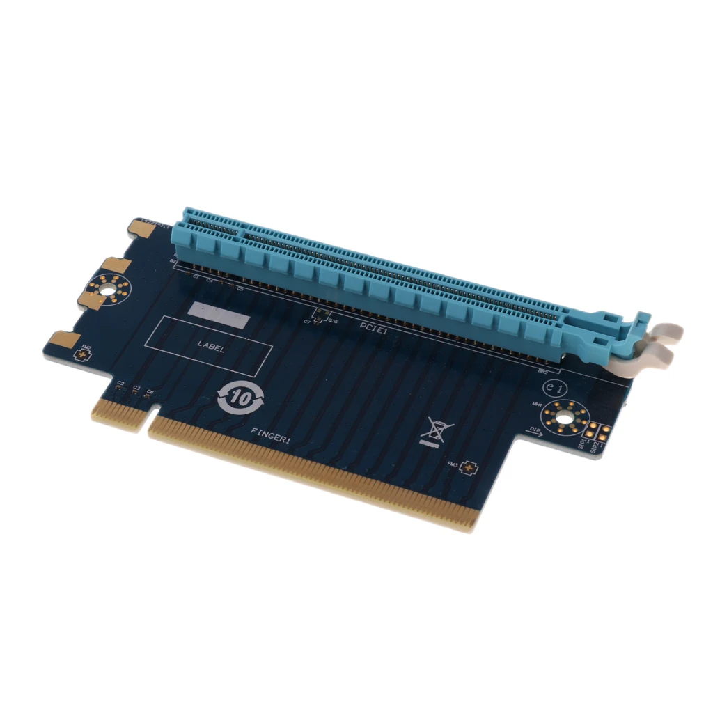 Адаптер расширения Dovewill PCI Express E 16X 90 градусов переходная карта конвертер PCIE