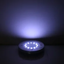 4 шт. 12 Светодиодный светильник на солнечной энергии, водонепроницаемый наземный светильник, открытый путь, настил, садовая световая лампа, наружное освещение