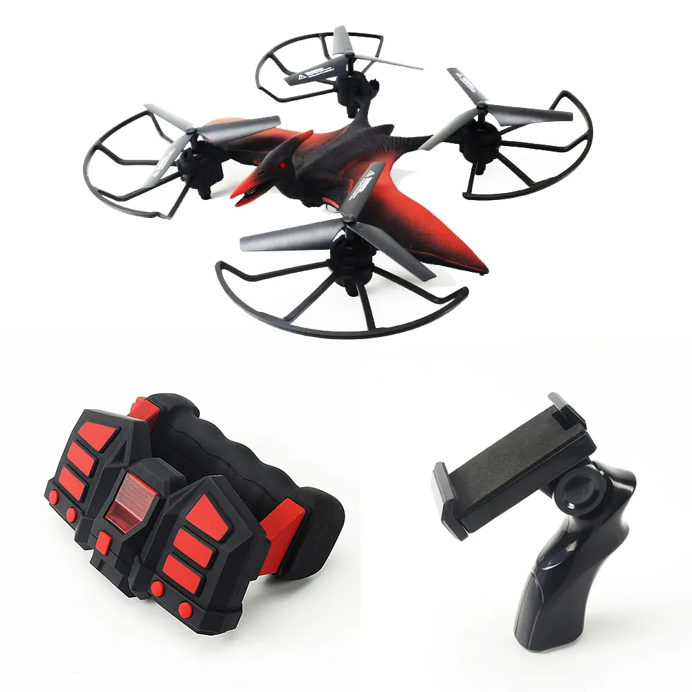 

New Style Wearable Gesture Control Selfie Drone RTF FQ777 FQ19W Pterosaur 2.0MP HD Camera Wifi FPV Quadcopter Toy