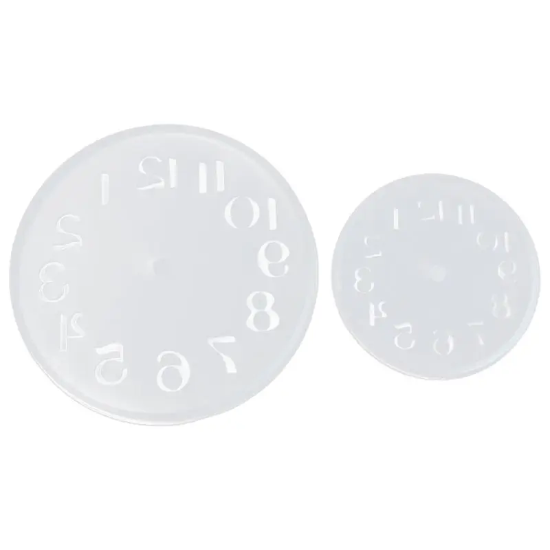 

2Pcs Arabic Numerals Silicone Diy Jewelry Mold Pendant Watch Clock Shaped Fondant Cake