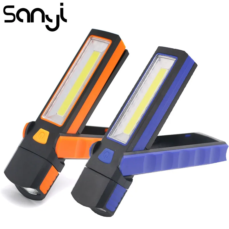 

SANYI 3800LM Adjustable COB LED Working Light Power by 4*AAA Battery Portable Lantern Camping Torch