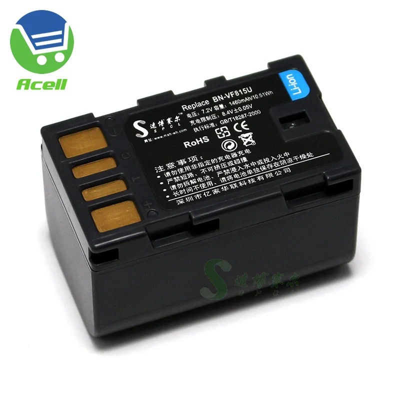 BN-VF815U батарея для JVC GC-P100 GC-PX10 GC-PX100 HD6 HD7 HD10 HD300 HD40 D740 D750 D770 MG830 MG630 MG330 | Электроника