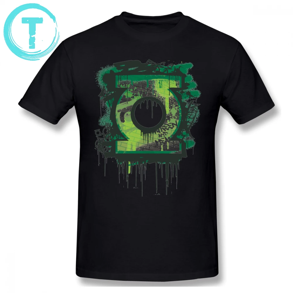 

Green Lantern T Shirt Green Lantern Graffiti Symbol T-Shirt Cute Short Sleeve Tee Shirt Graphic Male Oversized 100 Cotton Tshirt