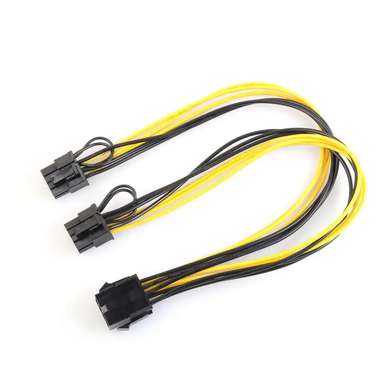 

8 Pin Feamle To Dual 8 Pin Male PCI Express Power Converter Cable CPU Video Graphics Card 8Pin To Dual 8Pin PCIE Power Cable