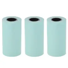 Горячая 3 рулона печатная бумага ang стикер бумага белый и черный клей фотобумага для Мини карманного фото принтера бумаги ang 57 мм