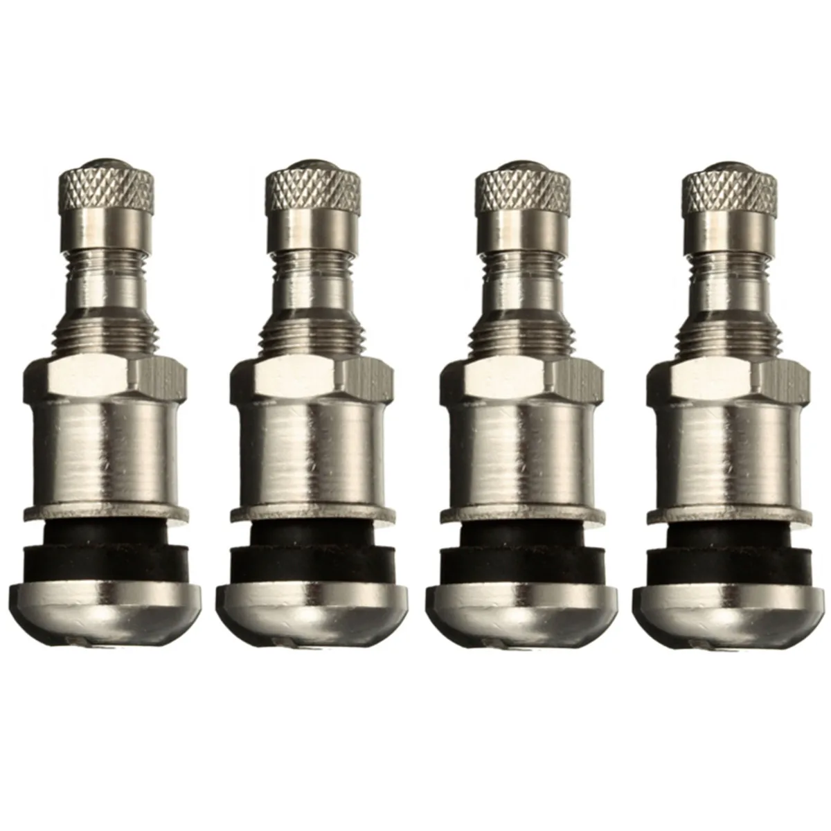 

4pcs Bolt-in Alloy Silver Metal Wheel Tyre Valve Dust Caps Cars Motorcycles Bikes Wheel Round Car Styling Accessories