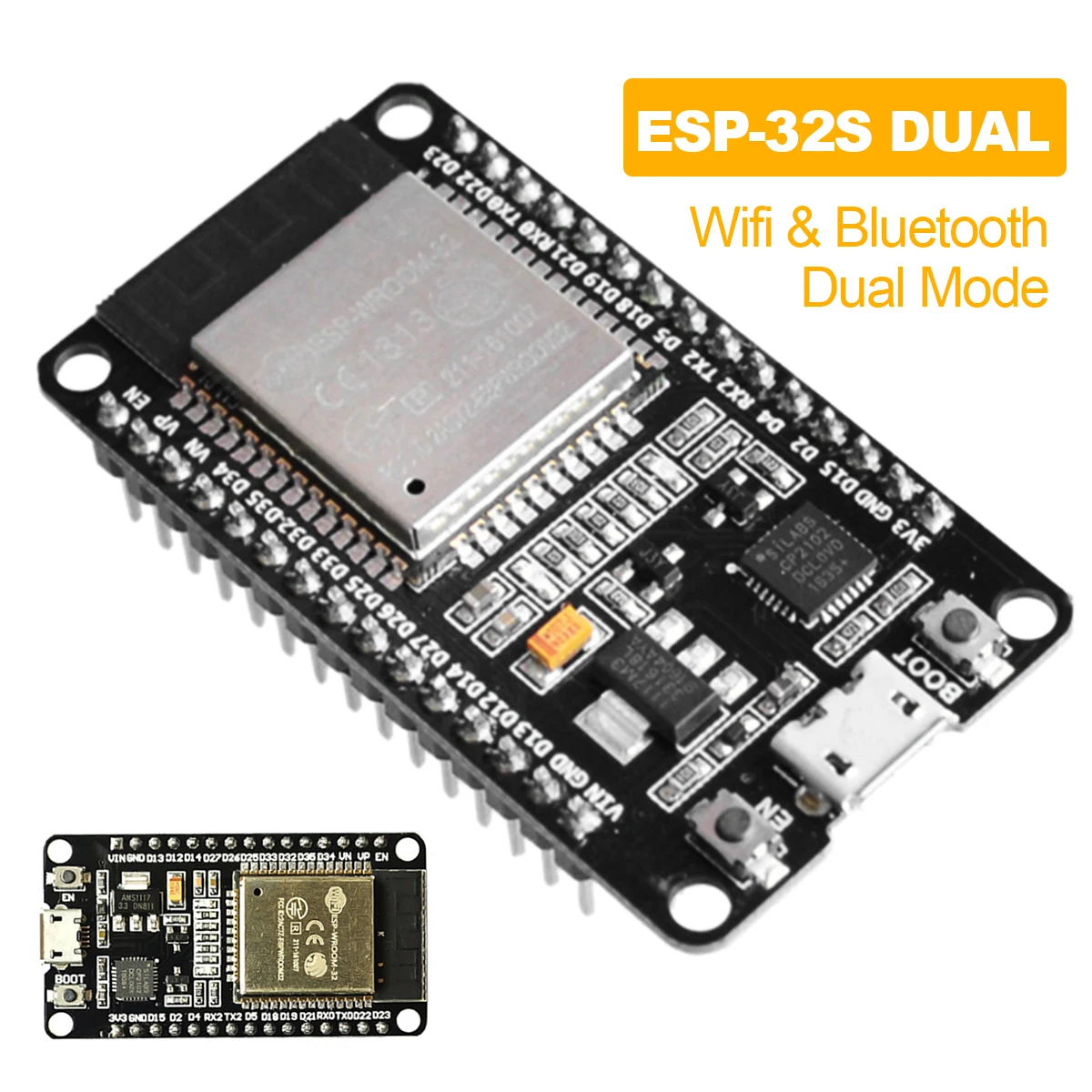 

1pc ESP32 ESP-32S NodeMCU Development Board 2.4GHz WiFi + Bluetooth Dual Mode High Quality NodeMCU Board
